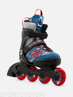 Детские раздвижные роликовые коньки K2  EDDIE PRO GRAY BLUE